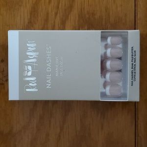 Red Aspen Nail Dashes.  Nell's French Tip.